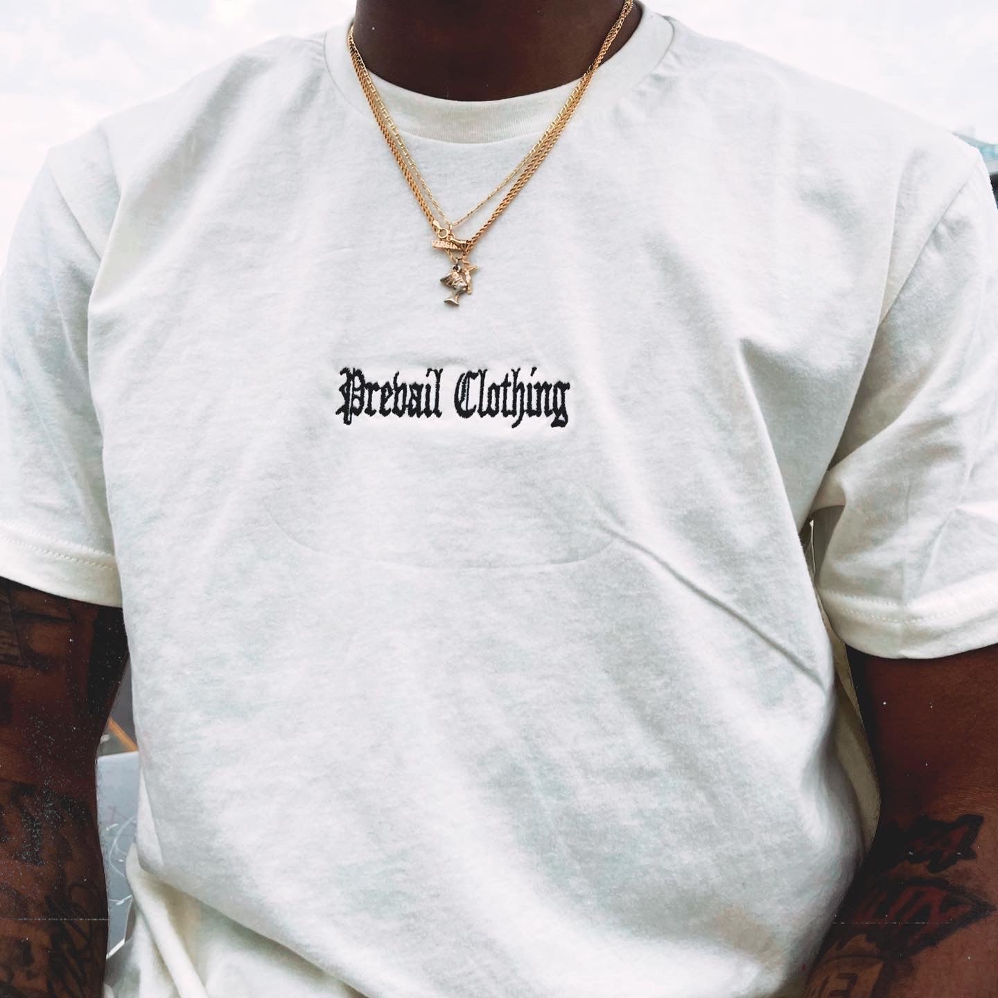 Embroidered “Box Logo” T-Shirt